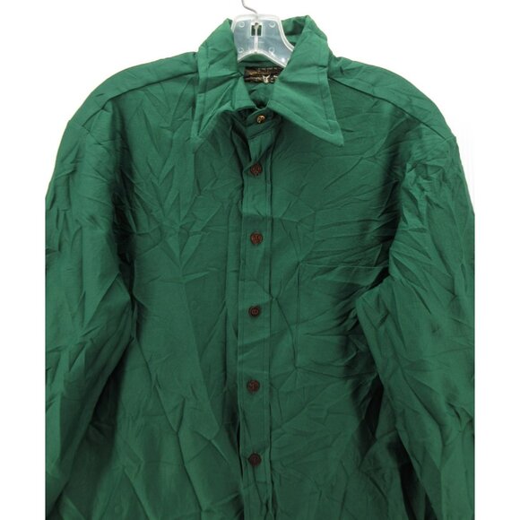 VINTAGE Towncraft Shirt Large JC Penney 70s Disco Leisure Flashy * - Picture 2 of 10